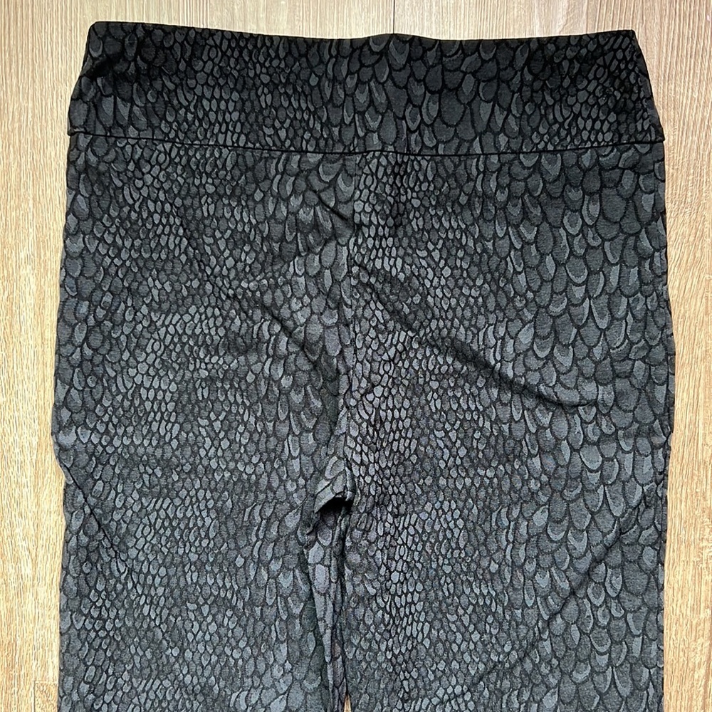 Lisette Women’s Snakeskin Pattern Black & Gray Skinny Jeggings Size 6 - Picture 9 of 16